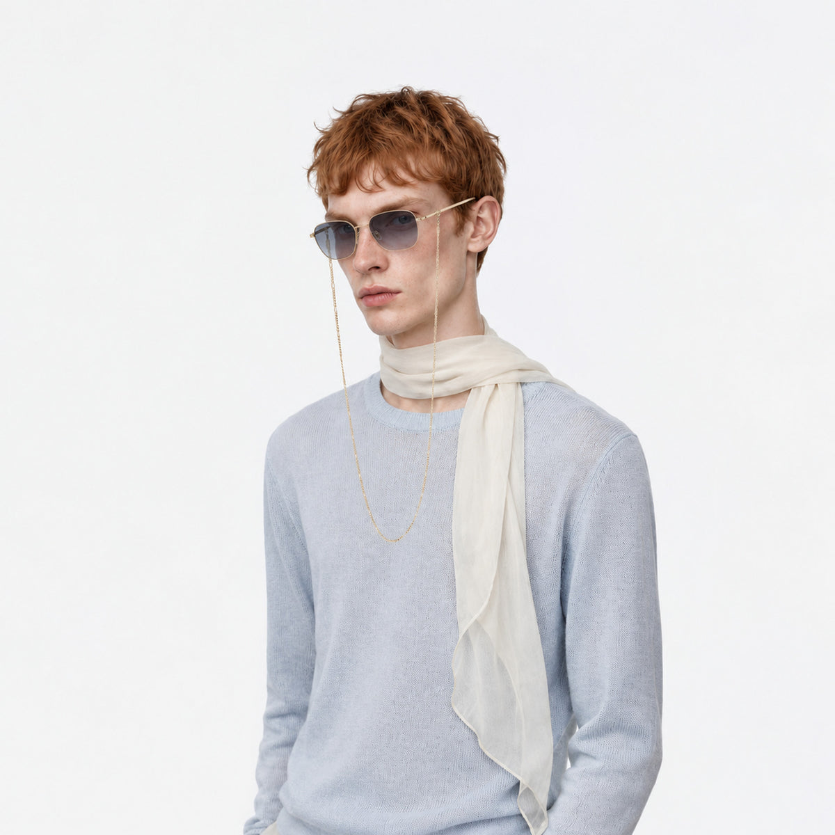 Gucci GG1089SA 001 Sunglasses — AI-assisted styling visualization 09