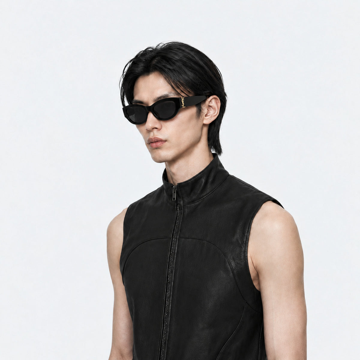 Saint Laurent SL M94/F 001 Sunglasses — AI-assisted styling visualization 09