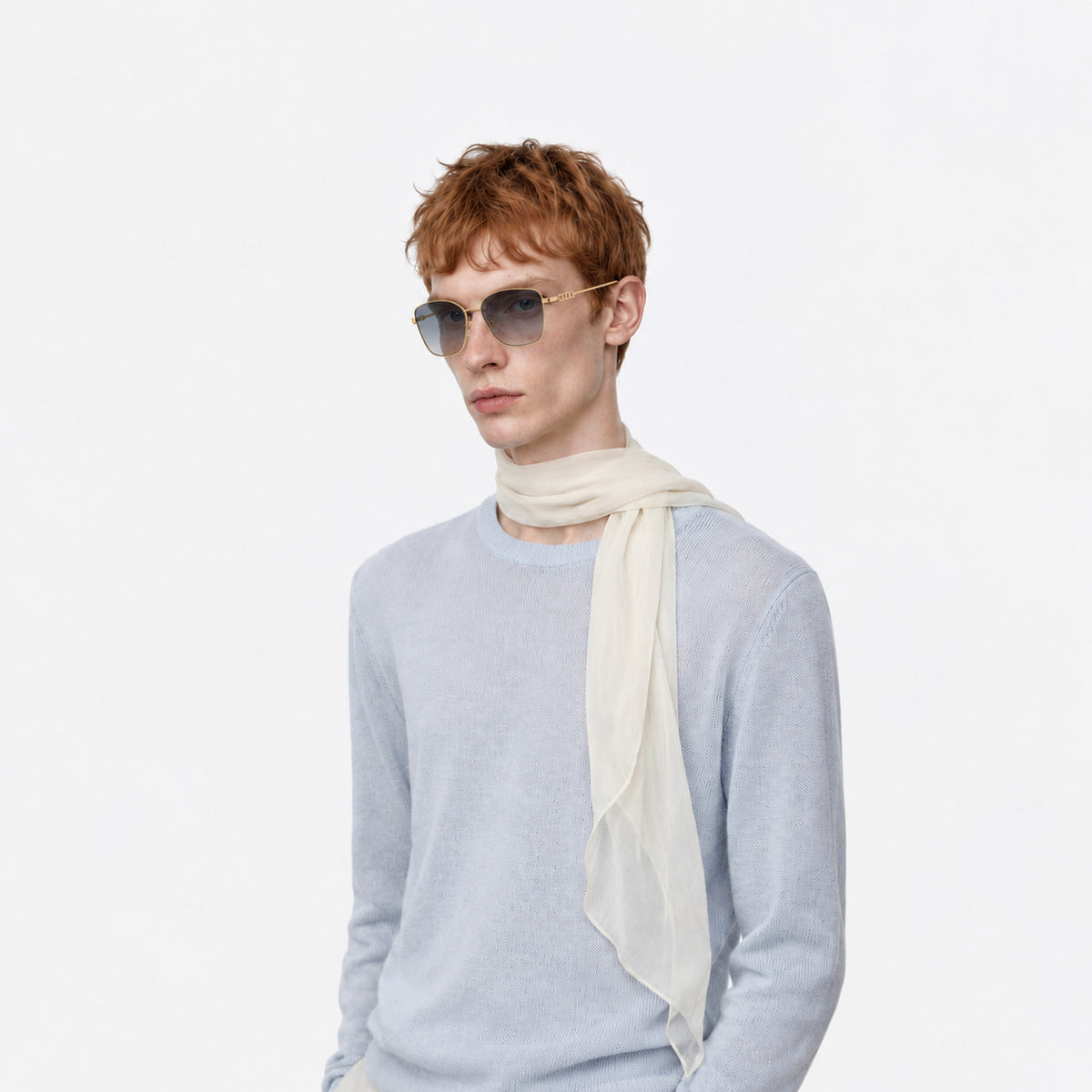 Gucci GG1914SA 001 Sunglasses — AI-assisted styling visualization 09