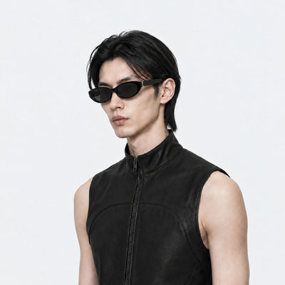 Saint Laurent SL M148/F 001 Sunglasses — AI-assisted styling visualization 09