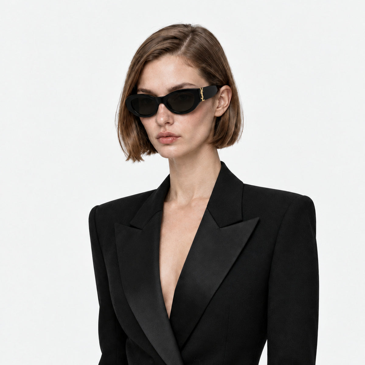 Saint Laurent SL M94/F 001 Sunglasses — AI-assisted styling visualization 10